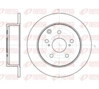2x Disco freno Assale posteriore pieno 61324.00 REMSA per TOYOTA AVENSIS