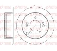 2x Disco freno Assale posteriore pieno 61399.00 REMSA per KIA HYUNDAI
