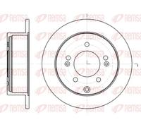 2x Disco freno Assale posteriore pieno 61401.00 REMSA per KIA SOUL I