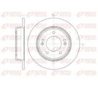 2x Disco freno Assale posteriore pieno 61435.00 REMSA per HYUNDAI KIA