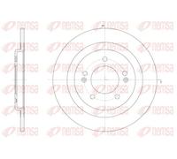 2x Disco freno Assale posteriore pieno 61438.00 REMSA per HYUNDAI i40 I CW i40 I