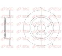 REMSA Disco freno 61459.00 posteriore pieno Ø279,8 mm 2x per Ford Kuga II