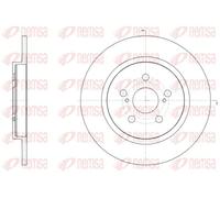 2x Disco freno Assale posteriore pieno 61464.00 REMSA per TOYOTA URBAN CRUISER