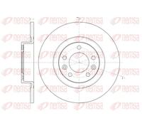 2x Disco freno Assale posteriore pieno 61473.00 REMSA per PEUGEOT 508 SW I 508 I