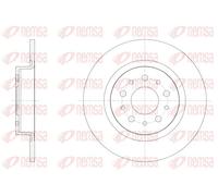 2x Disco freno Assale posteriore pieno 61558.00 REMSA per FIAT 500L