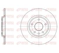 2x Disco freno Assale posteriore pieno 61559.00 REMSA per FIAT LANCIA DODGE