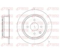 2x Disco freno Assale posteriore pieno 61579.00 REMSA per NISSAN TIIDA Hatchback