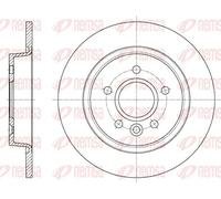 2x Disco freno Assale posteriore pieno 61590.00 REMSA per VOLVO V40 Hatchback