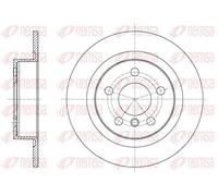 2x Disco freno Assale posteriore pieno 61597.00 REMSA per BMW MINI