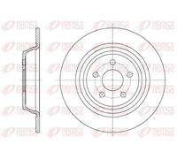 2x Disco freno Assale posteriore pieno 61604.00 REMSA per FORD S-MAX GALAXY III
