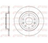 2x Disco freno Assale posteriore pieno 61615.00 REMSA per MAZDA CX-3