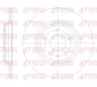 2x Disco freno Assale posteriore pieno 61771.00 REMSA