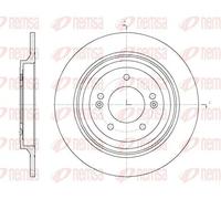 2x Disco freno Assale posteriore pieno 61780.00 REMSA
