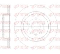 2x Disco freno Assale posteriore pieno 61791.00 REMSA per OPEL ASTRA K