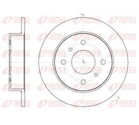 REMSA Disco freno 6200.00 posteriore pieno Ø258 mm 2x