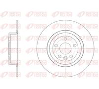 2x Disco freno Assale posteriore pieno 62047.00 REMSA