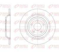 2x Disco freno Assale posteriore pieno 62095.00 REMSA per FORD FOCUS III