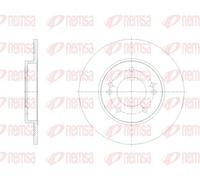 2x Disco freno Assale posteriore pieno 62103.00 REMSA per HYUNDAI KIA