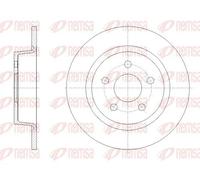 2x Disco freno Assale posteriore pieno 62520.00 REMSA per FORD