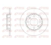 2x Disco freno Assale posteriore pieno 62539.00 REMSA