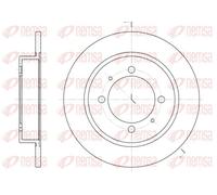 2x Disco freno Assale posteriore pieno 6447.00 REMSA per MITSUBISHI VOLVO