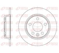 2x Disco freno Assale posteriore pieno 6453.00 REMSA per VW FORD SEAT