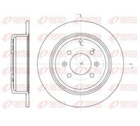 2x Disco freno Assale posteriore pieno 6498.00 REMSA per PEUGEOT 406 406 Break