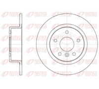 2x Disco freno Assale posteriore pieno 6506.00 REMSA per LAND ROVER DISCOVERY II