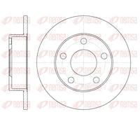 2x Disco freno Assale posteriore pieno 6513.00 REMSA per AUDI VW
