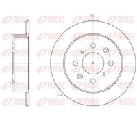 2x Disco freno Assale posteriore pieno 6521.00 REMSA per HONDA CRX III JAZZ II