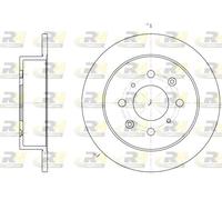 2x Disco freno Assale posteriore pieno 6521.00 ROADHOUSE per HONDA CRX III