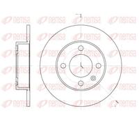 2x Disco freno Assale posteriore pieno 6616.00 REMSA per SEAT VW