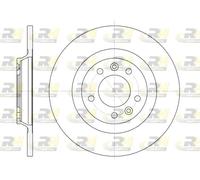 2x Disco freno Assale posteriore pieno 6690.00 ROADHOUSE per CITROËN PEUGEOT