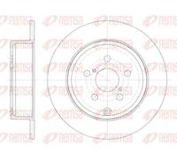 2x Disco freno Assale posteriore pieno 6700.00 REMSA per TOYOTA AVENSIS