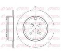 2x Disco freno Assale posteriore pieno 6705.00 REMSA per TOYOTA COROLLA Liftback