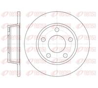 2x Disco freno Assale posteriore pieno 6723.00 REMSA per AUDI A6 C5 A6 C5 Avant
