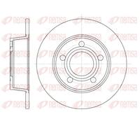 REMSA Disco freno 6724.00 posteriore Ø255 mm pieno per Audi A6 C5 Avant – 2 pezzi