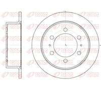 2x Disco freno Assale posteriore pieno 6784.00 REMSA per SSANGYONG DAEWOO