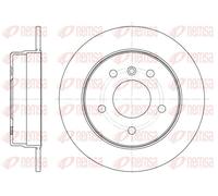 2x Disco freno Assale posteriore pieno 6831.00 REMSA per MERCEDES-BENZ CLASSE A