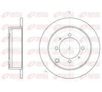 Remsa Disco freno 6838.00 assale posteriore pieno 2x per Mitsubishi Kia Hyundai
