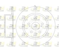 2x Disco freno Assale posteriore pieno 6878.00 ROADHOUSE per TOYOTA AVENSIS