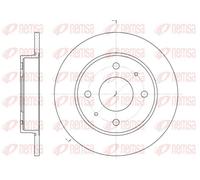 2x Disco freno Assale posteriore pieno 6879.00 REMSA per SMART MITSUBISHI