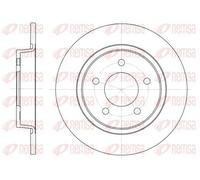 2x Disco freno Assale posteriore pieno 6880.00 REMSA per MAZDA 3 Tre volumi 3 5