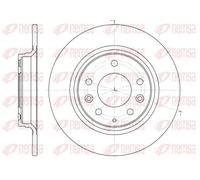 REMSA 2x Disco Freno Posteriore Ø279.7mm Pieno per Mazda 6 Combi Premacy Gh CP