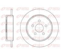 2x Disco freno Assale posteriore pieno 6901.00 REMSA per CHRYSLER DODGE