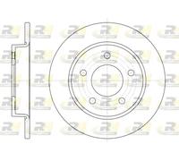 2x Disco freno Assale posteriore pieno 6906.00 ROADHOUSE per MAZDA 3