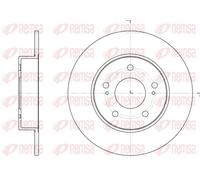 2x Disco freno Assale posteriore pieno 6909.00 REMSA per NISSAN