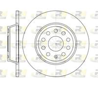 2x Disco freno Assale posteriore pieno 6973.00 ROADHOUSE per VW SKODA AUDI SEAT