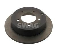 2x Disco freno Assale posteriore pieno 80 93 1280 SWAG per MITSUBISHI