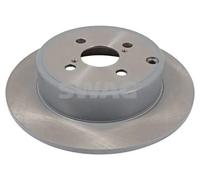2x Disco freno Assale posteriore pieno 81 92 6063 SWAG per TOYOTA COROLLA